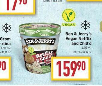 Billa Zmrzlina ben & jerry's vegan nabídka