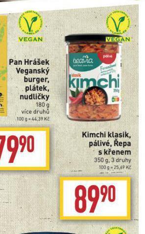 Billa Kimchi nabídka