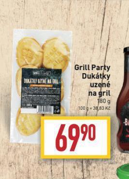 Billa Dukátky uzené na gril nabídka