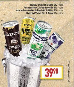 Billa Fernet stock citrus bavorák nabídka
