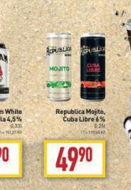 Billa Republica cuba libre nabídka