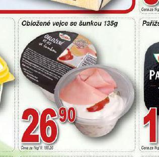 Hruška Obložené vejce se šunkou nabídka