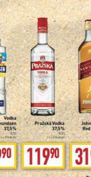 Billa Pražská vodka nabídka