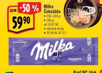 Albert Milka čokoláda nabídka