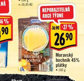 Albert Moravský bochník sýr nabídka