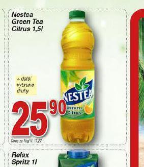 Hruška Nestea green tea, citrus nabídka