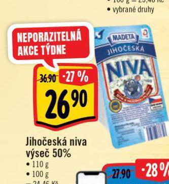 Albert Niva sýr nabídka