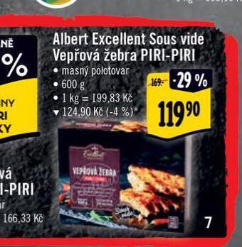 Albert Vepřová žebra piri-piri nabídka