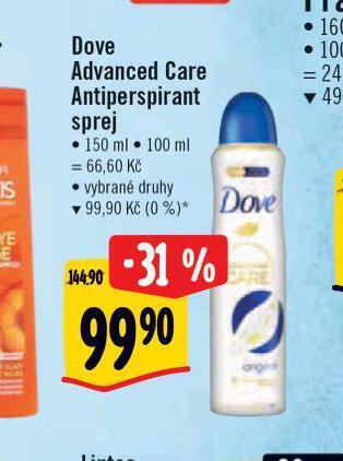 Albert Dove antiperspirant nabídka