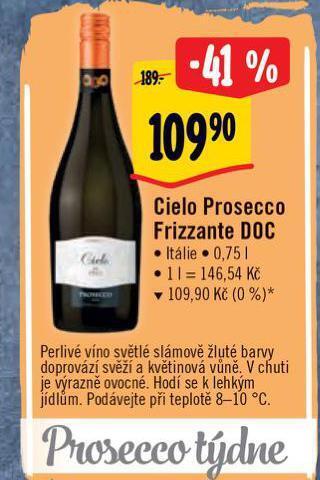Albert Cielo prosecco frizzante nabídka