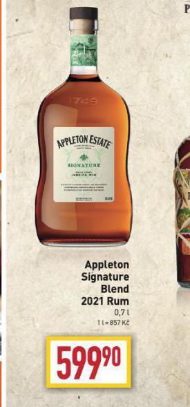 Billa Appleton signature blend rum nabídka