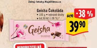 Albert Geisha čokoláda nabídka