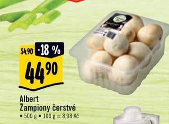 Albert Žampiony čerstvé nabídka