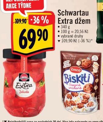 Albert Schwartau extra džem nabídka