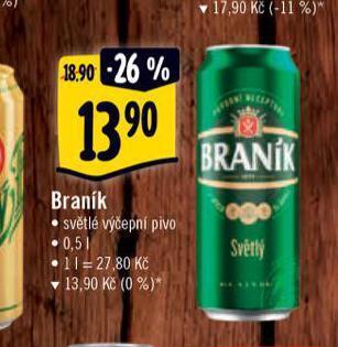 Albert Pivo braník nabídka