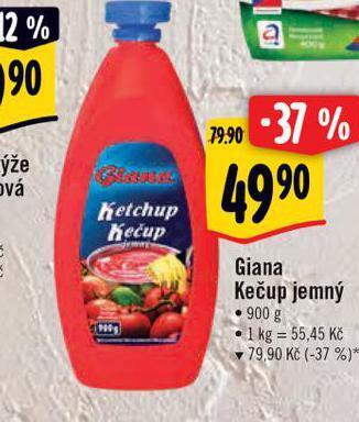 Albert Giana kečup nabídka