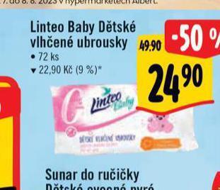 Albert Linteo baby dětské vlhčené ubrousky nabídka