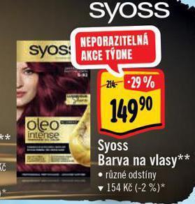 Albert Syoss barva na vlasy nabídka
