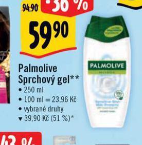 Albert Palmolive sprchový gel nabídka