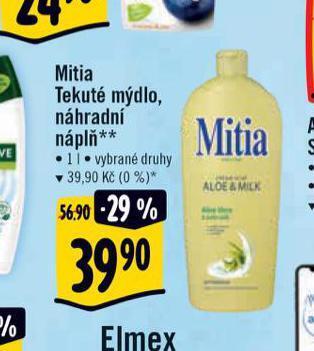 Albert Mitia tekuté mýdlo nabídka