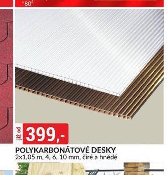 Baumax Polykarbonátové desky nabídka