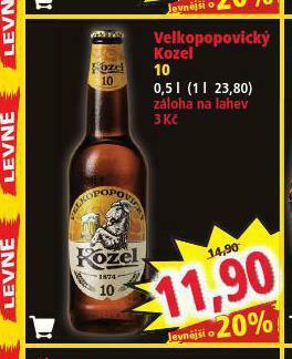 Norma Pivo velkopopovický kozel nabídka