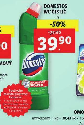 Lidl Domestos wc čistič nabídka