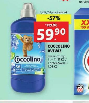Lidl Coccolino aviváž nabídka