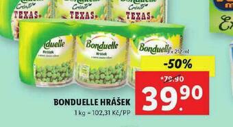 Lidl Bonduelle hrášek nabídka