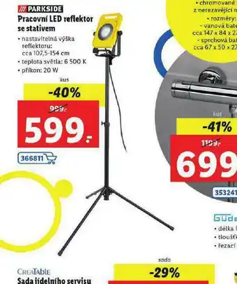 Lidl Pracovní led reflektor se stojanem nabídka