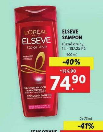 Lidl Loreal elseve šampon nabídka