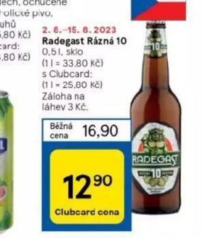 Tesco Pivo radegast rázná 10 nabídka