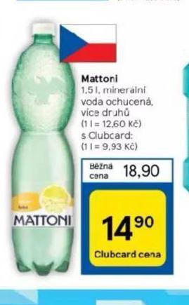 Tesco Mattoni ochucená nabídka