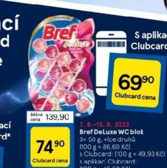 Tesco Bref deluxe wc blok nabídka