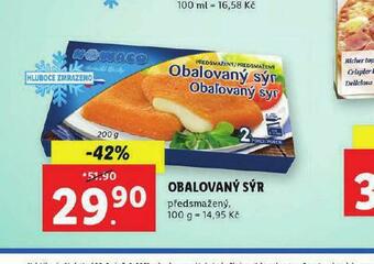 Lidl Nowaco obalovaný sýr nabídka