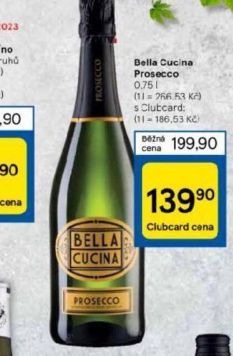 Tesco Bella cucina prosecco nabídka