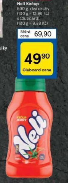 Tesco Neli kečup nabídka