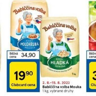 Tesco Babiččina volba mouka nabídka