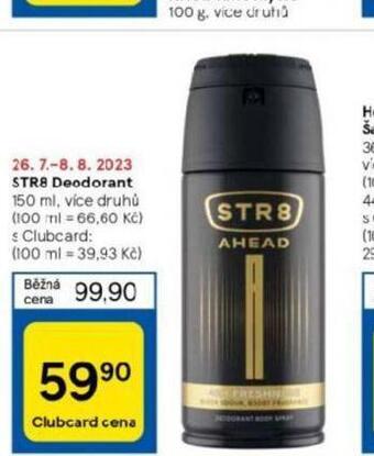 Tesco Str8 deodorant nabídka