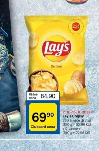 Tesco Lay´s chipsy nabídka
