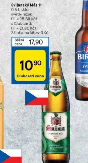 Tesco Pivo svijanský máz 11 nabídka