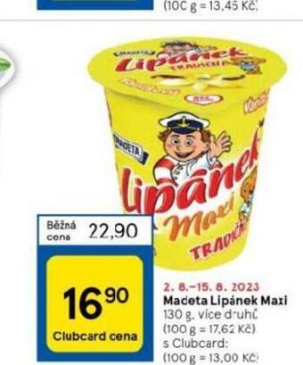 Tesco Madeta lipánek maxi nabídka