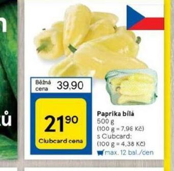 Tesco Paprika bílá nabídka