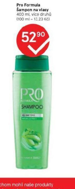 Tesco Pro formula šampon nabídka