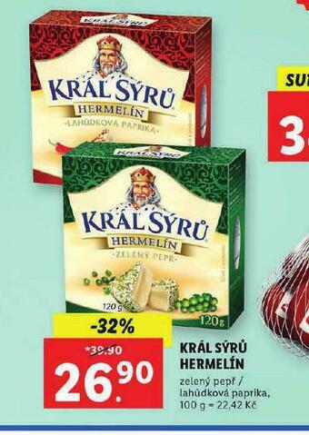 Lidl Král sýrů hermelín nabídka