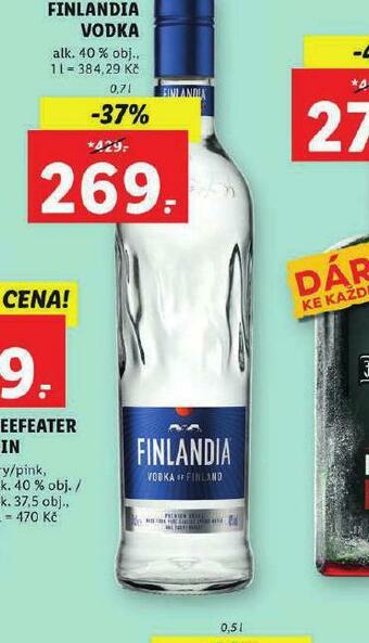 Lidl Finlandia vodka nabídka