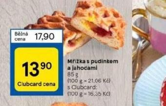 Tesco Mřížka s pudinkem a jahodami nabídka