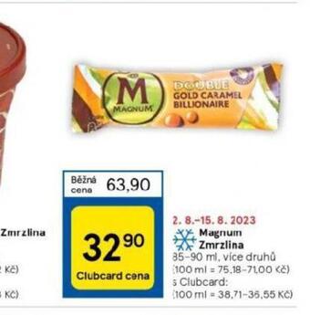 Tesco Magnum zmrzlina nabídka