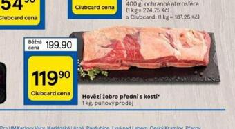 Tesco Hovězí žebro přední s kostí nabídka