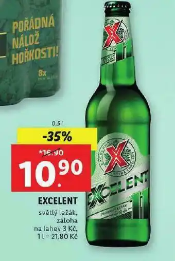 Lidl Pivo excellent nabídka